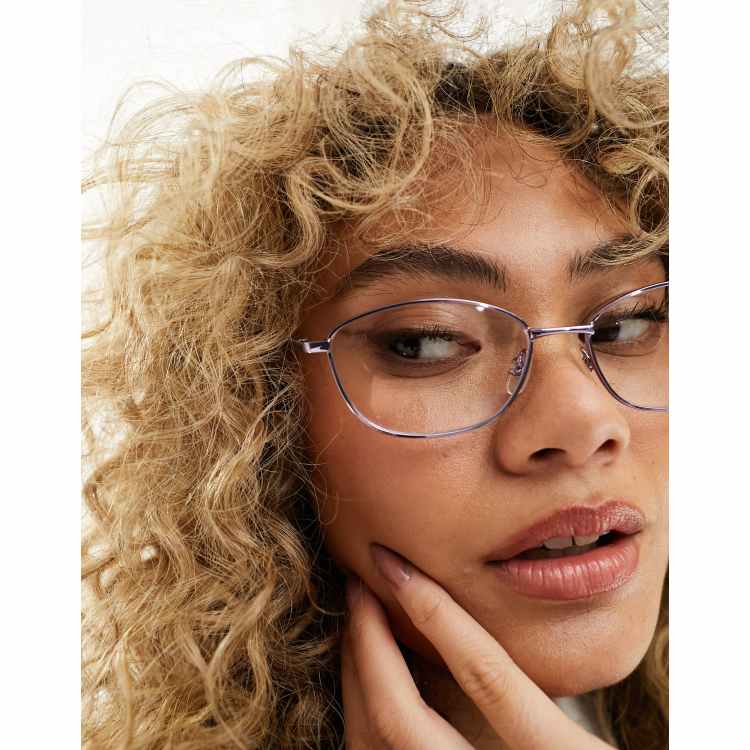 Pink clear store lens glasses