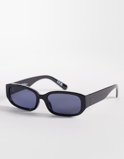 Jeepers Peepers – Czarne prostokątne okulary przeciwsłoneczne - view 1