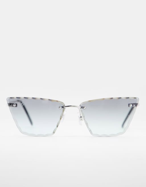 Jeepers Peepers - Dames cat eye zonnebril in grijs, 2 van 4