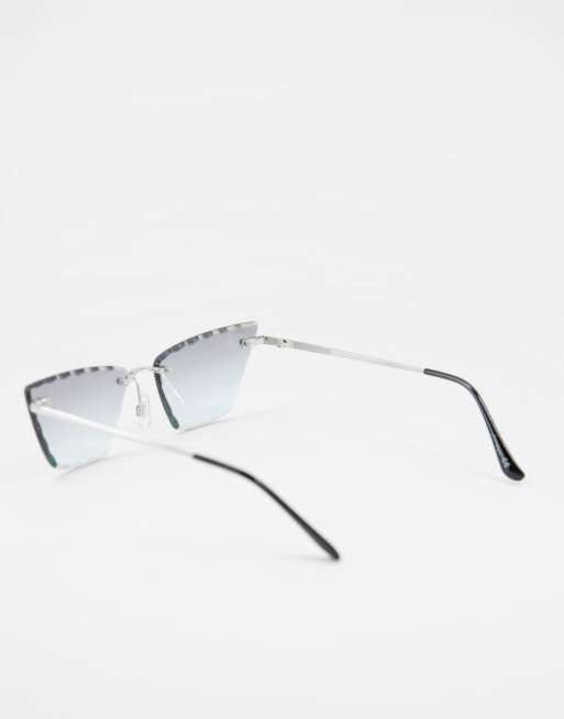 Jeepers Peepers - Dames cat eye zonnebril in grijs, 3 van 4