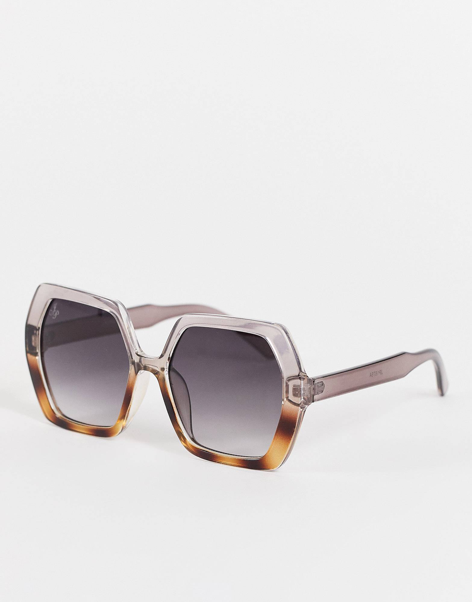 asos.com | Jeepers Peepers – Eckige Oversize-Sonnenbrille im Stil der 70er für Damen in Lila