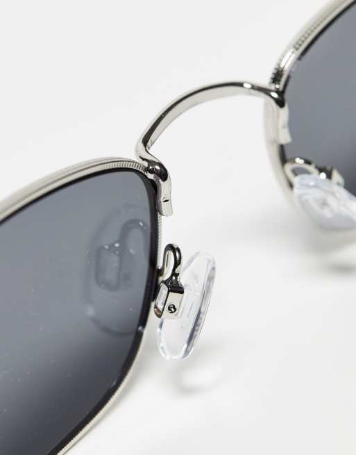 Jeepers Peepers - Exclusivité ASOS - Lunettes de soleil carrées - Noir, 4 de 4