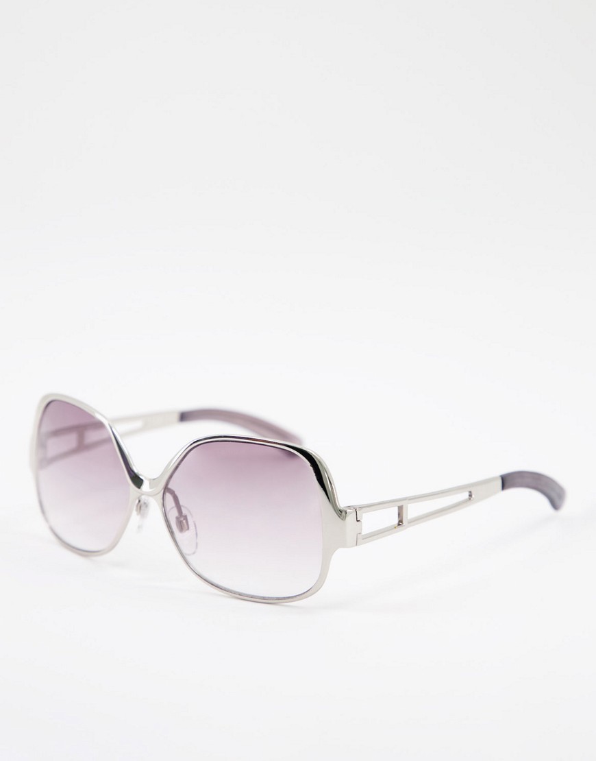 Jeepers Peepers - Extreem oversized zonnebril-Zilver