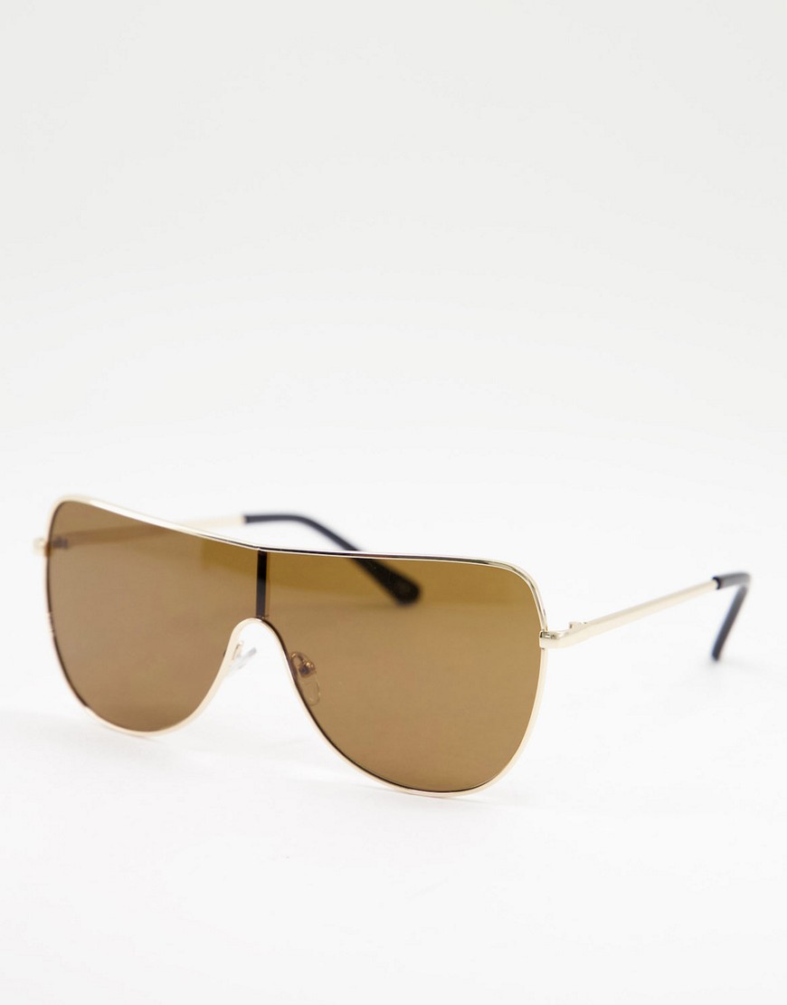 Jeepers Peepers Gold Frame Sunglasses