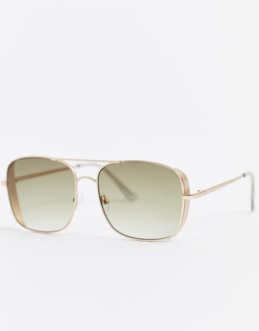 Jeepers Peepers gold tinted sunglasses ASOS
