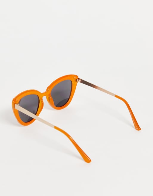 Jeepers Peepers - Lunettes de soleil œil-de-chat - Orange, 4 de 4