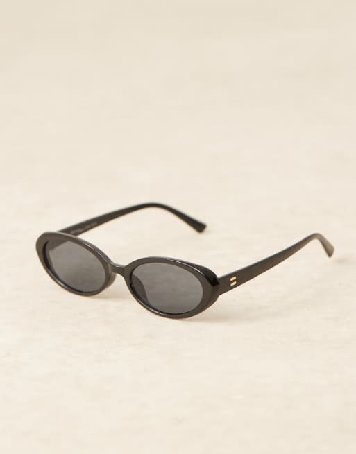 Jeepers Peepers - Lunettes de soleil ovales - Noir, 2 de 3