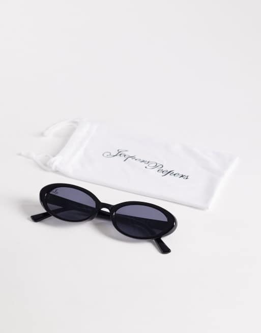 Jeepers Peepers - Lunettes de soleil ovales - Noir, 3 de 3