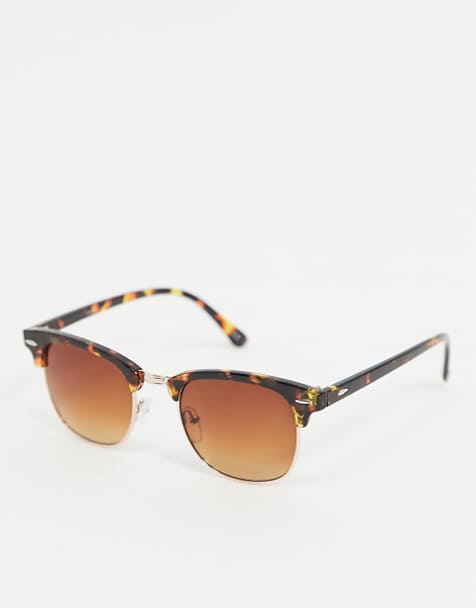 ASOS Lunettes de soleil visière à pont plat Noir ASOS Lunettes de soleil visière à pont plat Noir