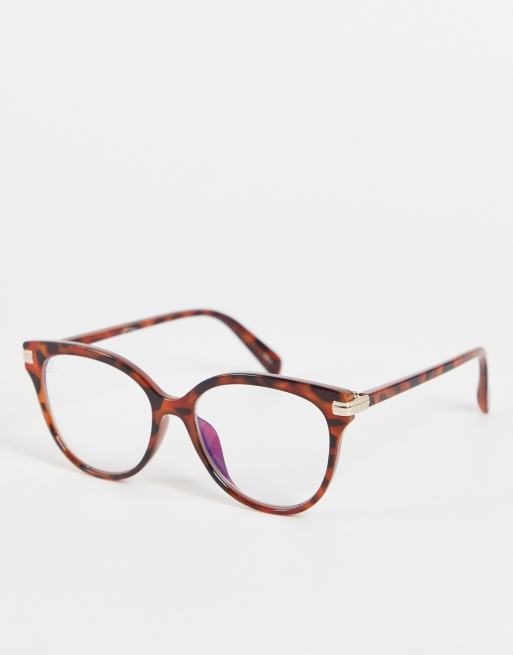Jeepers Peepers - Lunettes rondes oversize anti-lumière bleue - Écaille de tortue