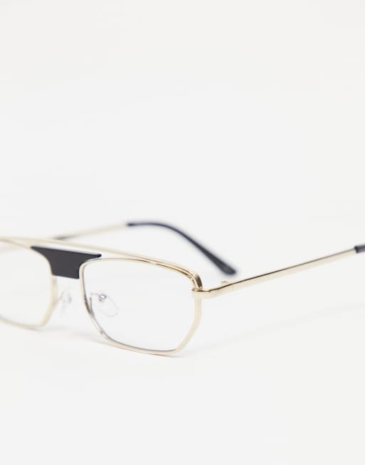 Jeepers Peepers navigator blue light glasses in gold, 2 of 4