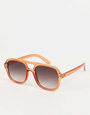 Ray-Ban - Jack - Occhiali da sole irregolari dorati con lenti verdi