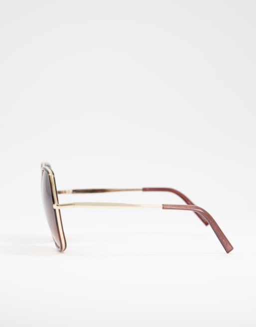 Jeepers Peepers - Occhiali da sole oversize da donna tartarugati, 4 di 4
