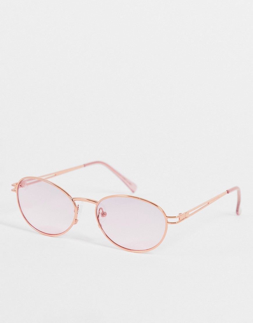 Occhiali da sole rosa con montatura ovale - Jeepers Peepers occhiali donna Rosa