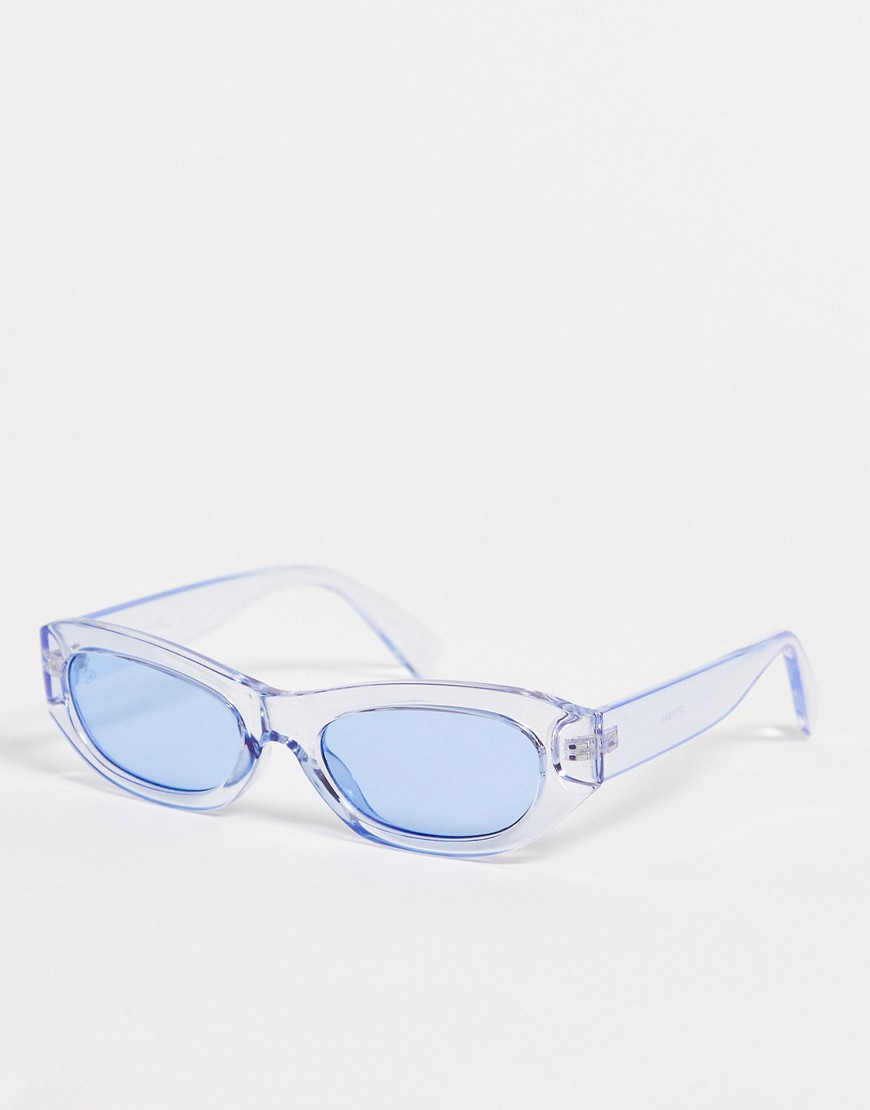 Jeepers Peepers oval sunglasses in blue with tonal lens