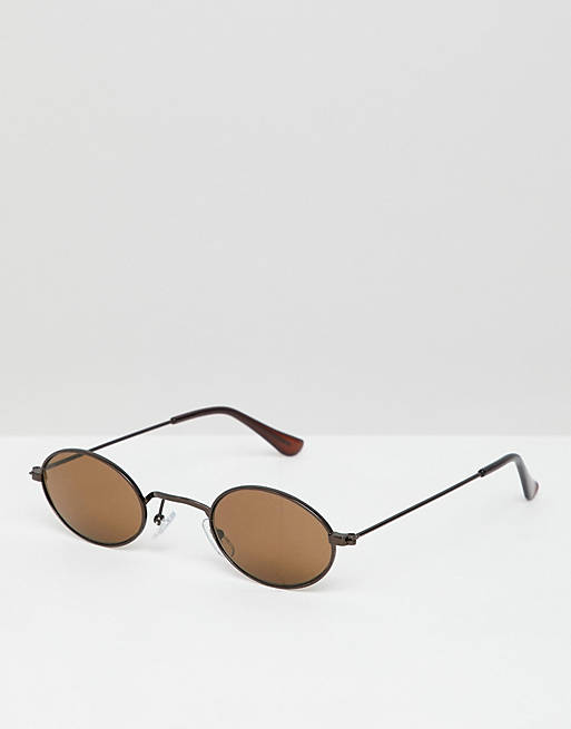 Jeepers Peepers oval sunglasses in brown