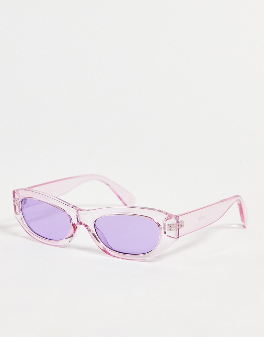 Jeepers Peepers oval sunglasses in purple with tonal lens
