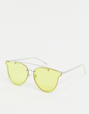 Jeepers Peepers – Pilotensonnenbrille mit gelben Gläsern