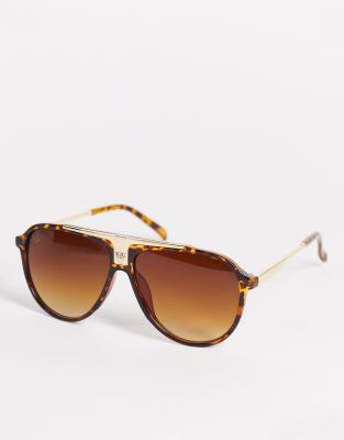 Jeepers Peepers - Pilotenzonnebril in tortoise