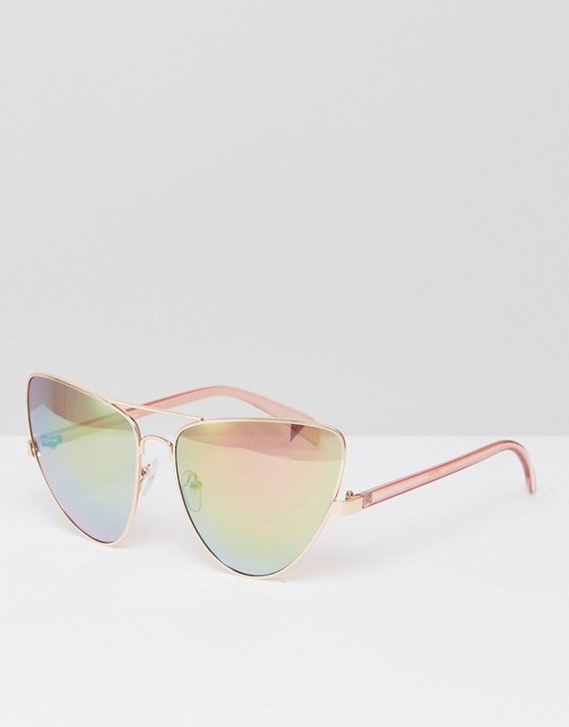 Jeepers Peepers Pink Lens Sunglasses