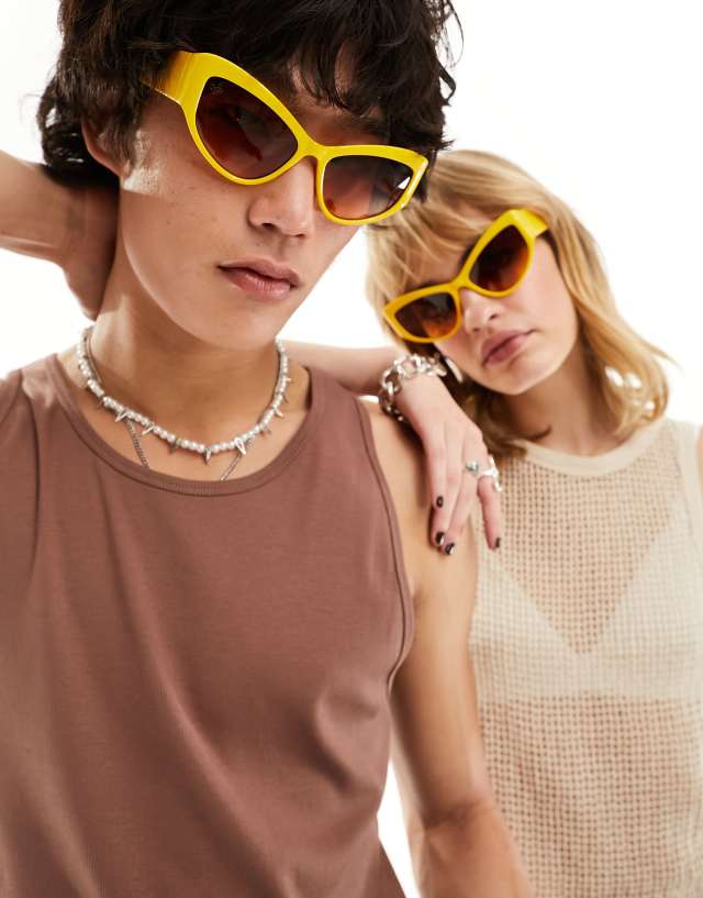 Jeepers Peepers - racer sunglasses in yellow