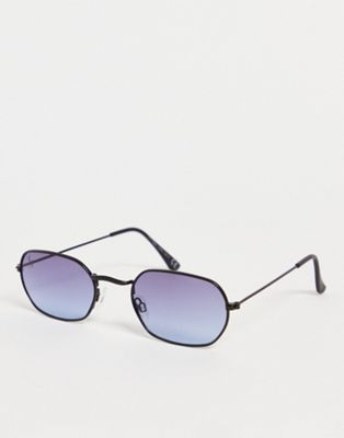Jeepers Peepers rectangle sunglasses in black - ASOS Price Checker