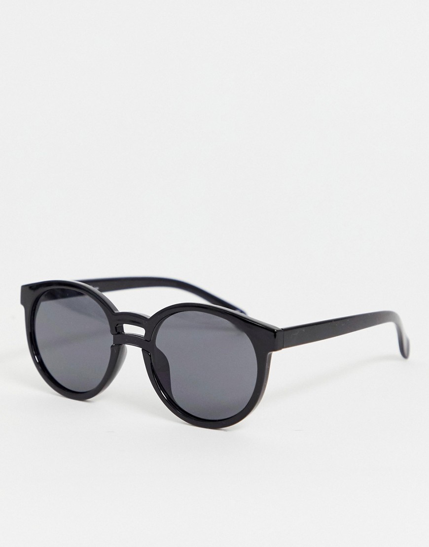 Jeepers Peepers - Ronde zonnebril van kunststof-Zwart