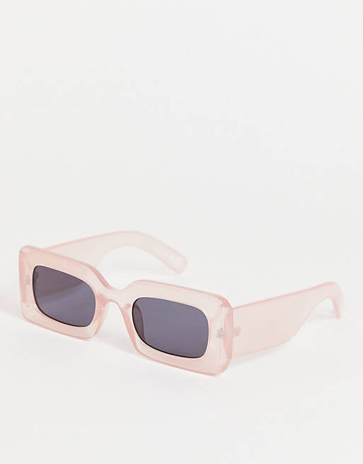 Jeepers Peepers – Rosa fyrkantiga solglasögon