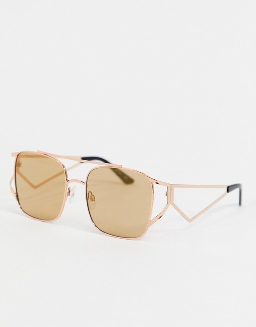 Jeepers peepers rose gold tinted sunglasses