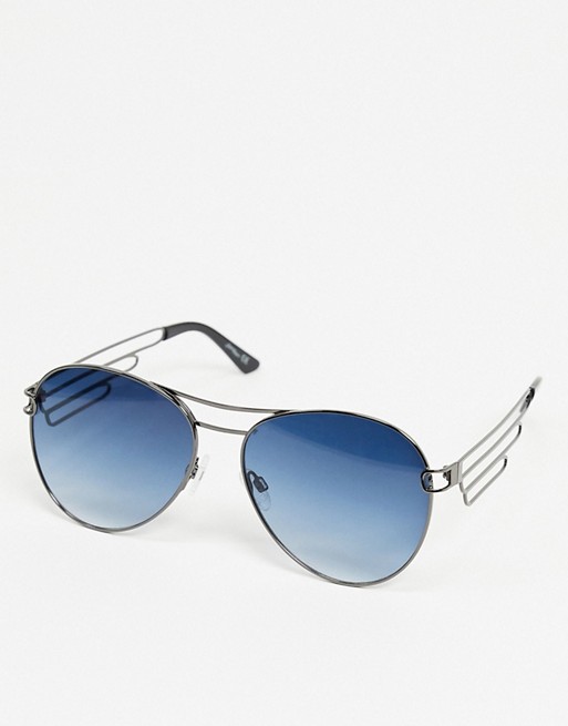Jeepers Peepers round sunglasses in blue