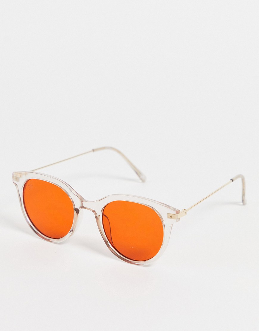 Jeepers Peepers Round Sunglasses In Orange