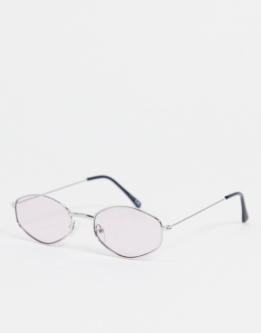 Jeepers Peepers round sunglasses in pink