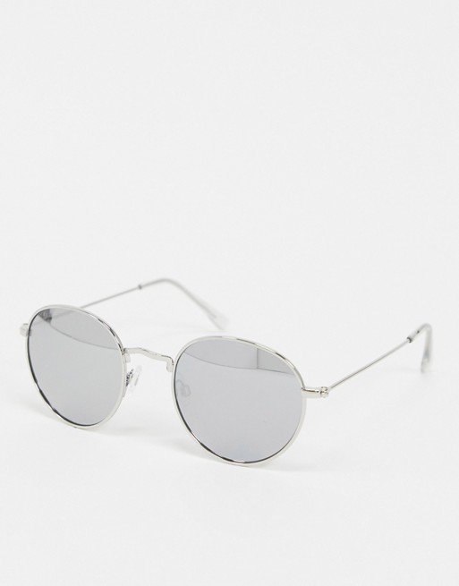 Jeepers Peepers round sunglasses in silver