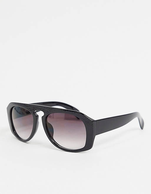 Jeepers Peepers - Runde solbriller i sort til kvinder