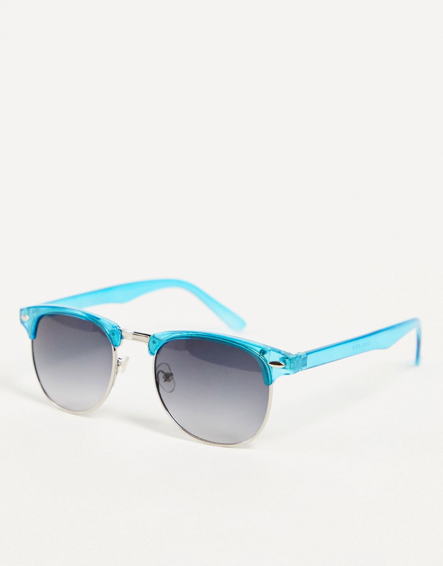 Jeepers Peepers – Sonnenbrille mit Gestell in Blau
