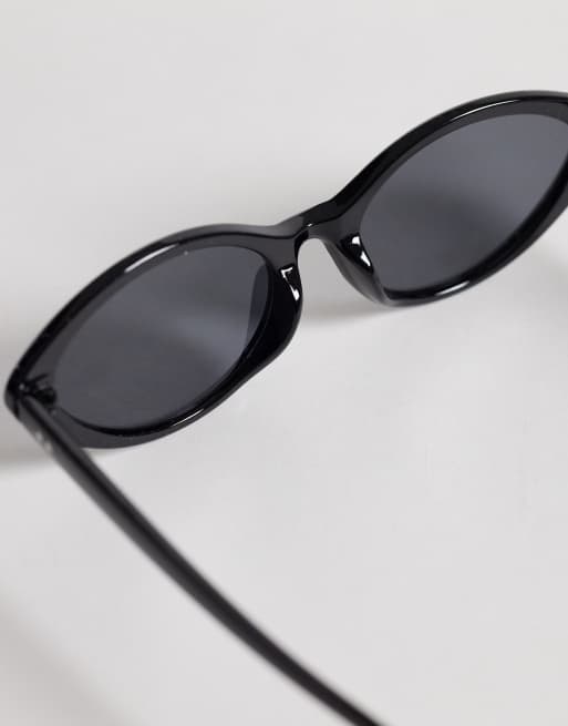 Jeepers Peepers - Sorte smalle cat eye-solbriller, 2 af 3