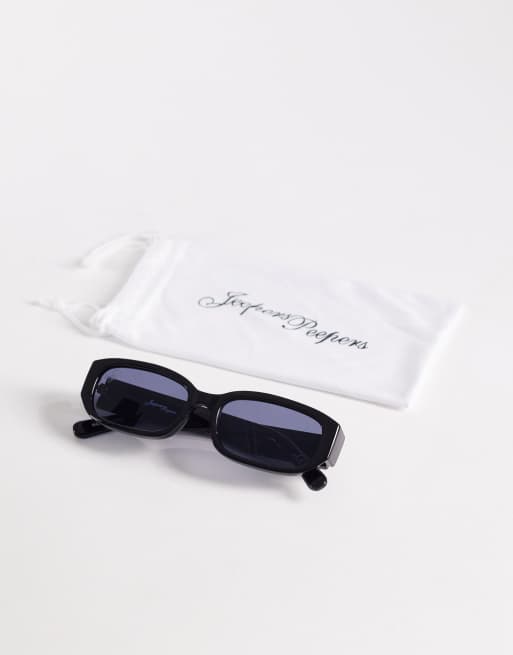 Jeepers Peepers - Sorte smalle firkantede solbriller , 3 af 3