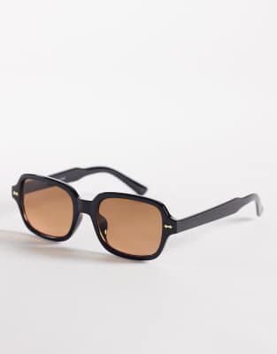 Jeepers Peepers Square Sunglasses In Brown