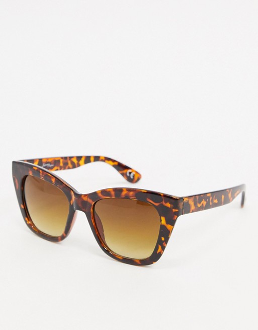 Jeepers Peepers square sunglasses in tort