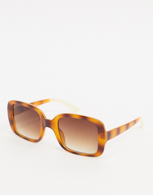 Jeepers Peepers square sunglasses in tort