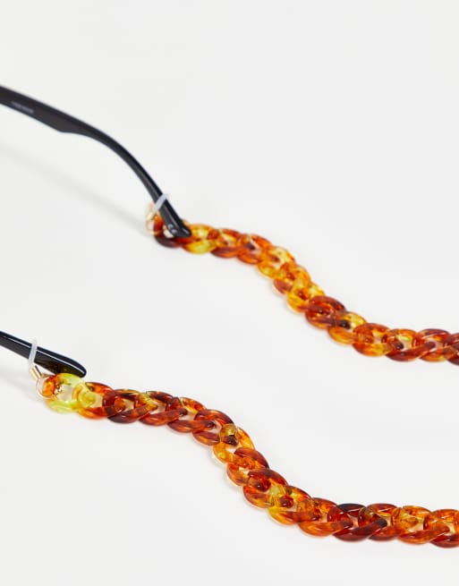 Jeepers Peepers sunglasses chain in tortoise shell