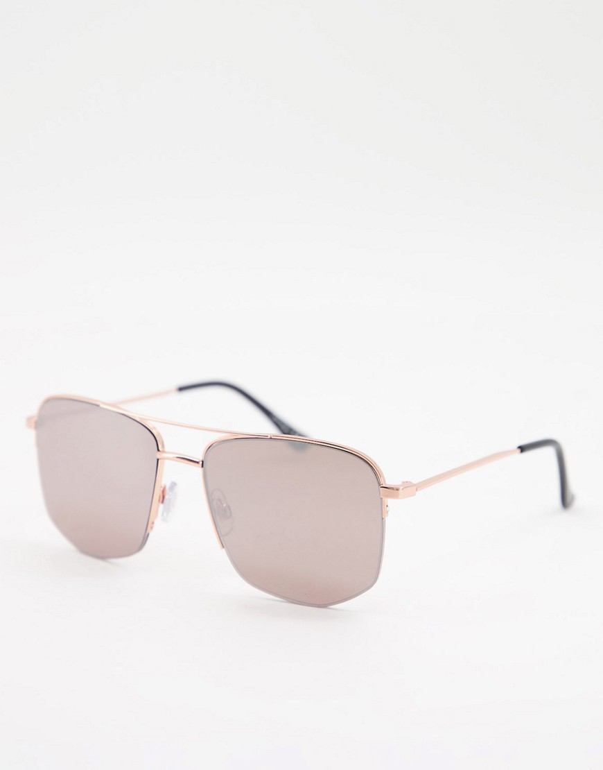 Jeepers Peepers unisex aviator sunglasses in gold