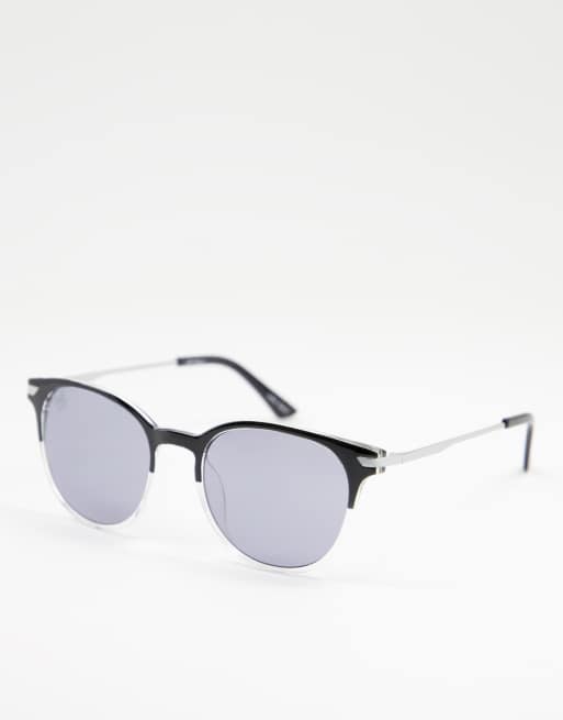 Jeepers Peepers unisex round sunglasses in black
