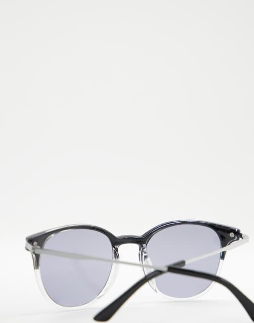 Jeepers Peepers unisex round sunglasses in black, 3 of 4