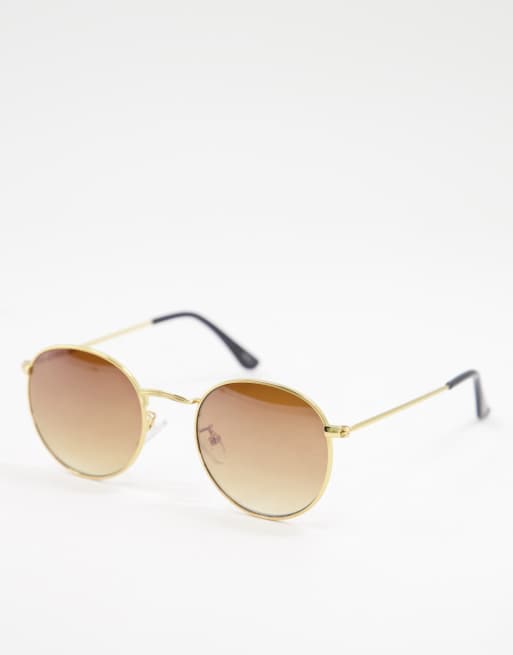 Jeepers peepers round cheap sunglasses in gold