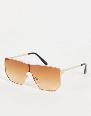 Jeepers Peepers visor sunglasses in light brown