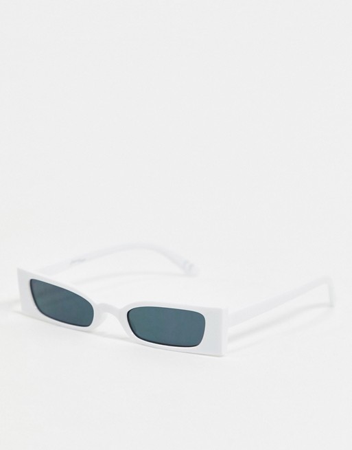 Jeepers peepers white frame sunglasses
