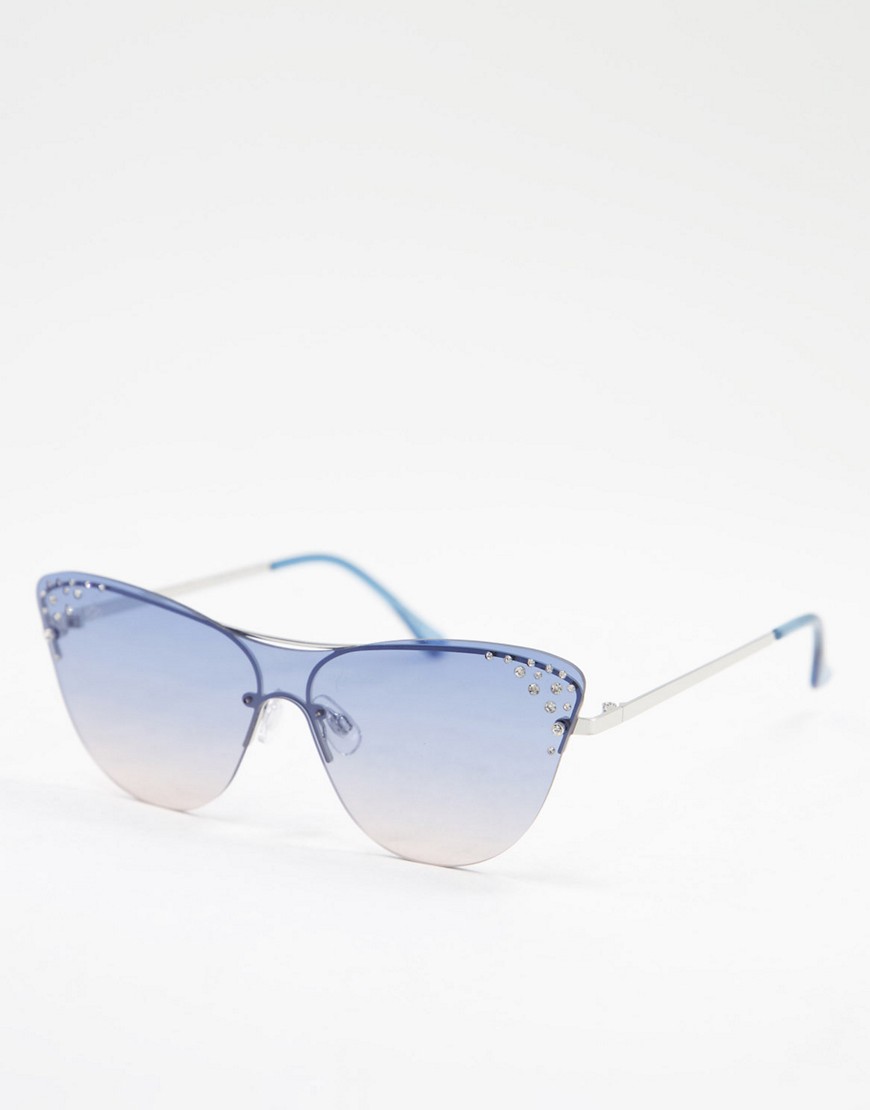 Jeepers Peepers Women's Cat Eye Sunglasses In Blue-blues