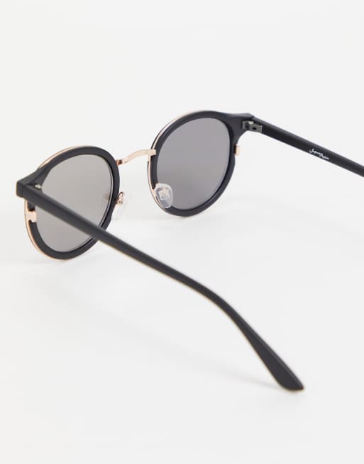 Jeepers Peepers women's round sunglasses in black, 2 of 4