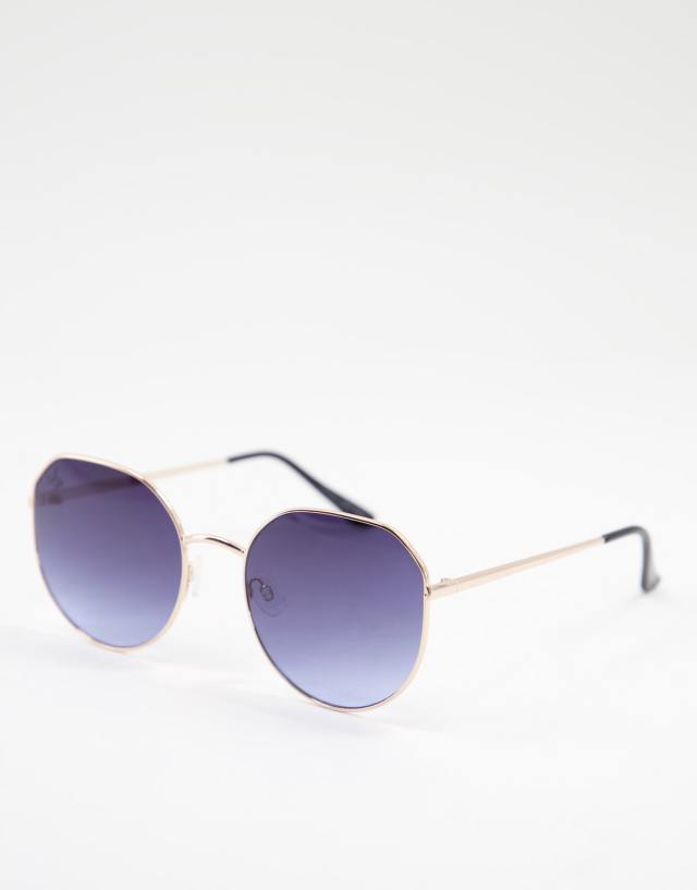 Jeepers Peepers - womens round sunglasses in blue